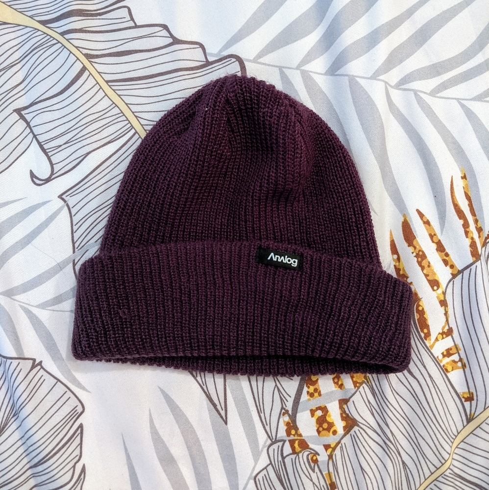 Purple Analog Beanie
